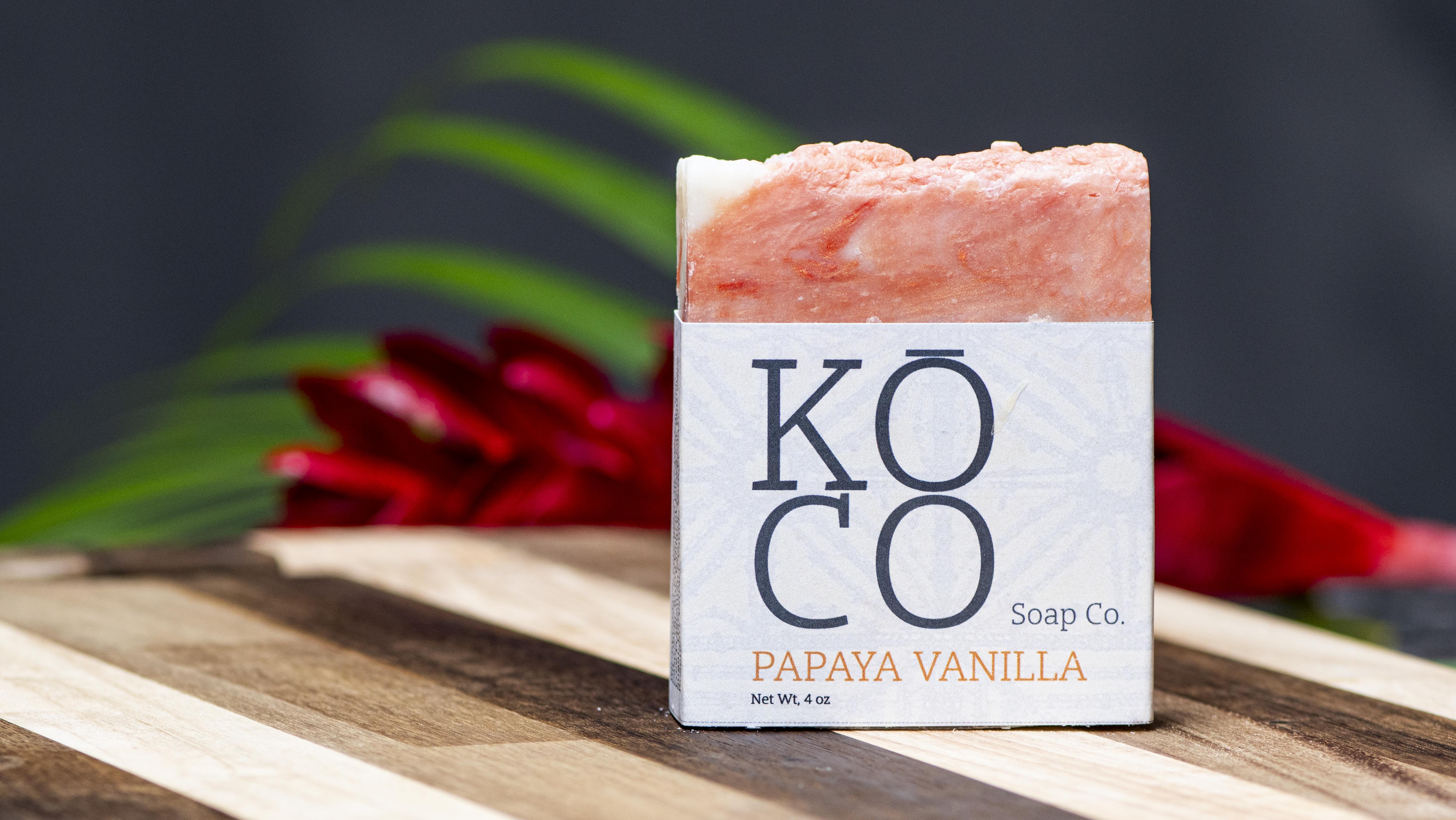 Papaya Vanilla 4 oz bar