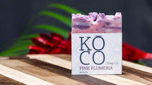 Pink Plumeria Soap 4 oz bar