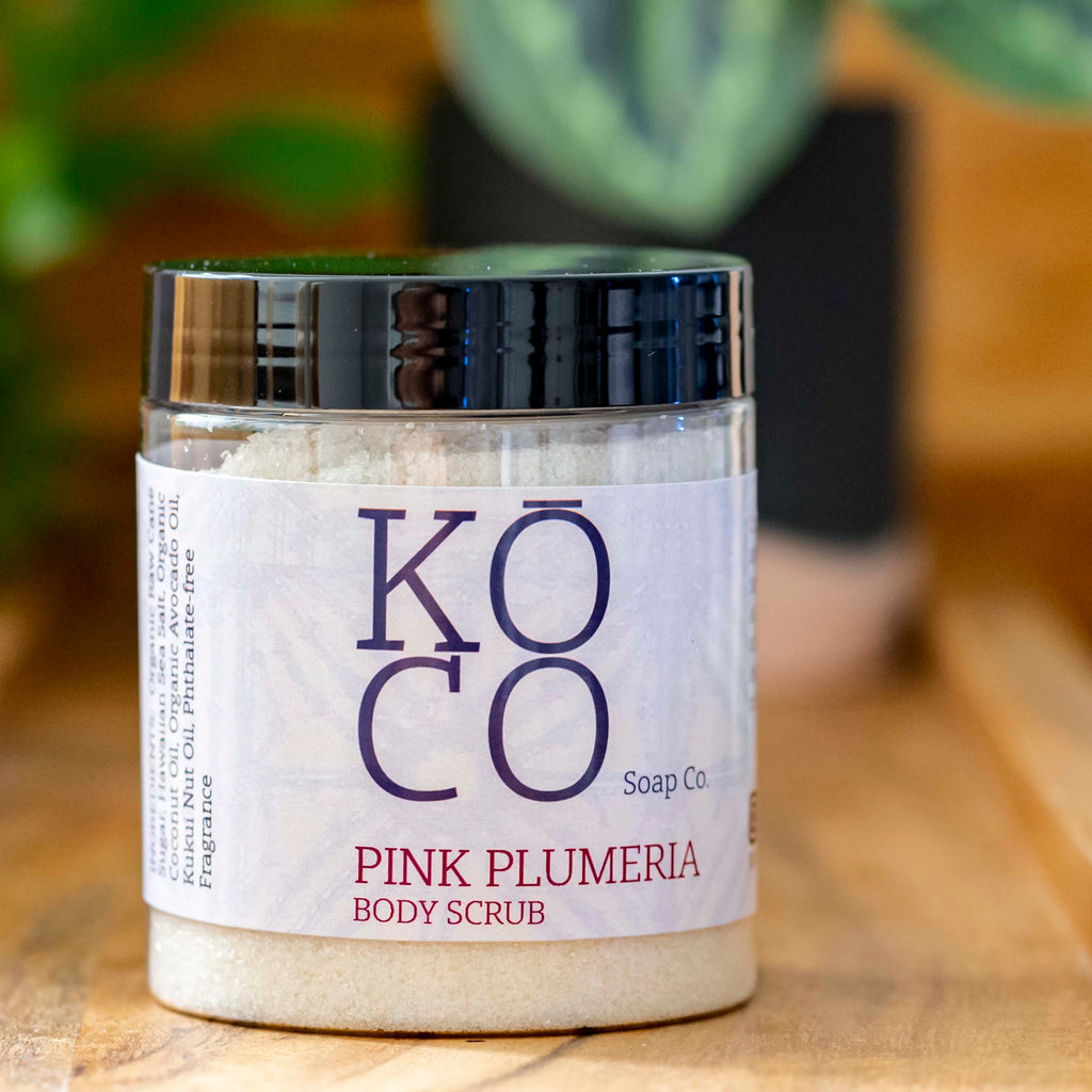 Pink Plumeria Scrub