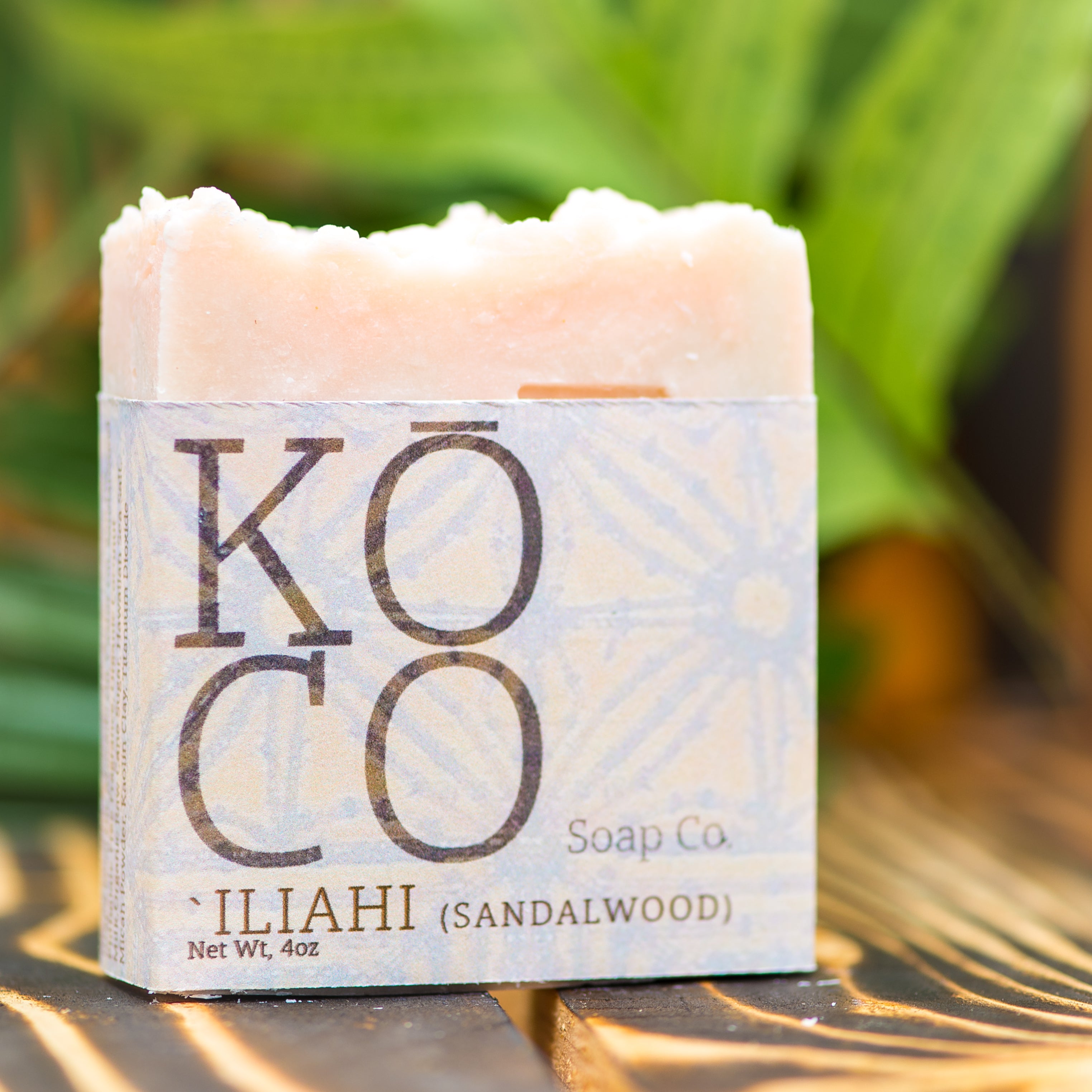 Koco Soap Co organic Kauai made soap scented with Sandalwood