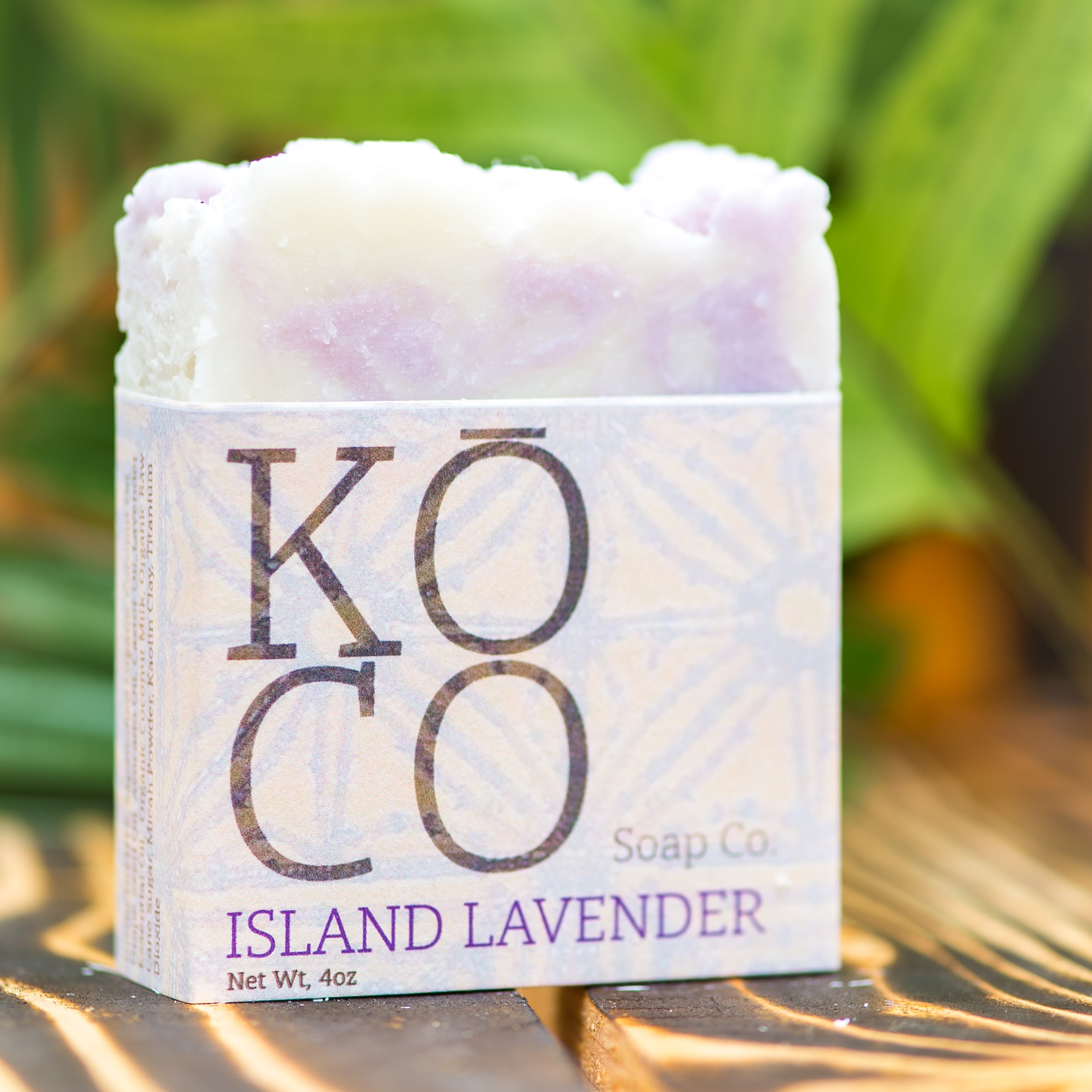 Koco Soap Co organic Kauai made soap scented with Gentle Lavender