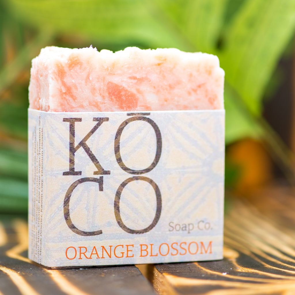 Koco Soap Co organic Kauai made soap scented with Orange Blossom